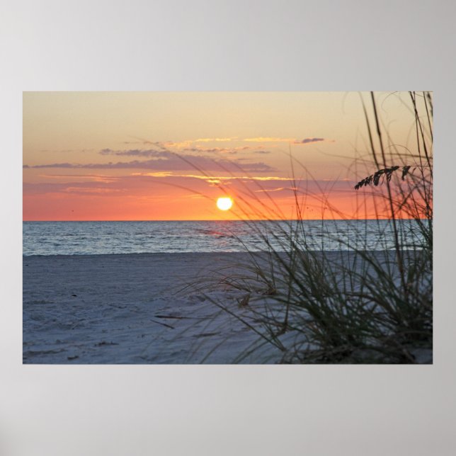 Treasure Island Sunset on Canvas, Version B Poster (Front)