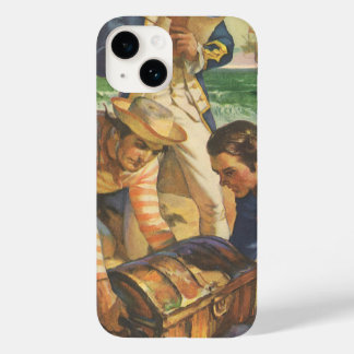 Treasure Island, Vintage Fairy Tale Pirates Case-Mate iPhone 14 Case