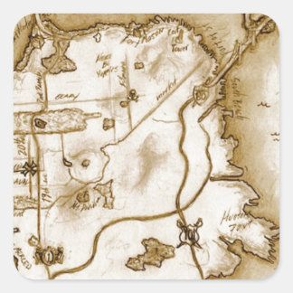 treasure_map_colored.jpg square sticker