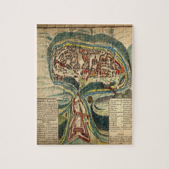 Treasure Map In The Middle Ages Jigsaw Puzzle (Vertical)