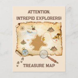 Treasure Map Paper Sheet