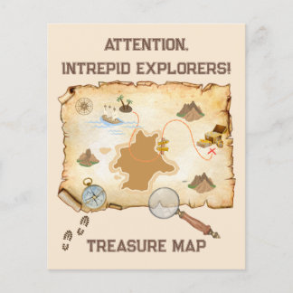 Treasure Map Paper Sheet