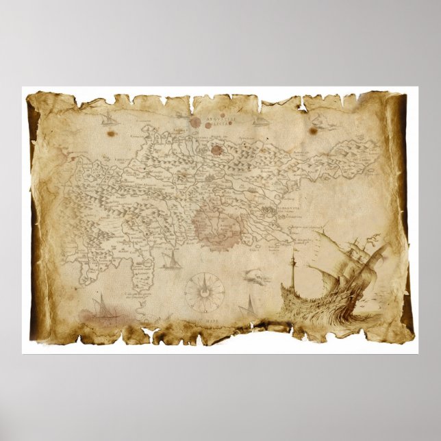Treasure map poster (Front)