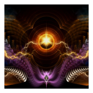 Treasure Of Night Fractal Art Perfect Poster