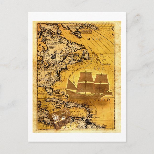 Treasure Ship Postcard (Front)