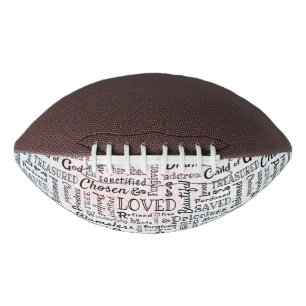 Treasured Christian Words of Affirmation American Football