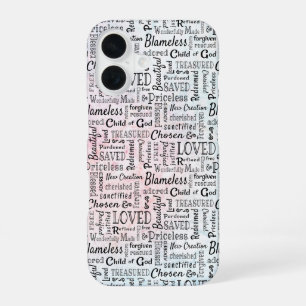 Treasured Christian Words of Affirmation iPhone 16 Case