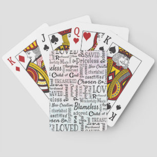 Treasured Christian Words of Affirmation Playing Cards