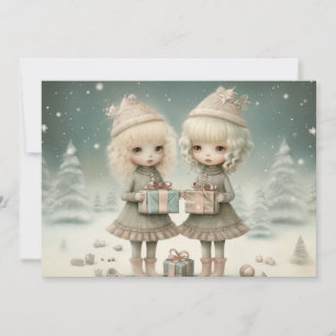 Treasured Friendship: A Merry Christmas Wish Holiday Card