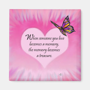 Treasured Memories Butterfly Poem Magnet