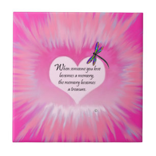 Treasured Memories Dragonfly Tile