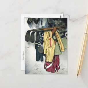 Treasured Memories Illustrated Art  Postcard