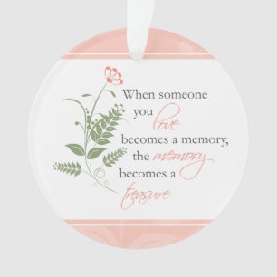 Treasured Memories Sympathy Bereavement Ornament