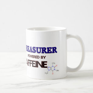 Treasurer Powered by caffeine Coffee Mug