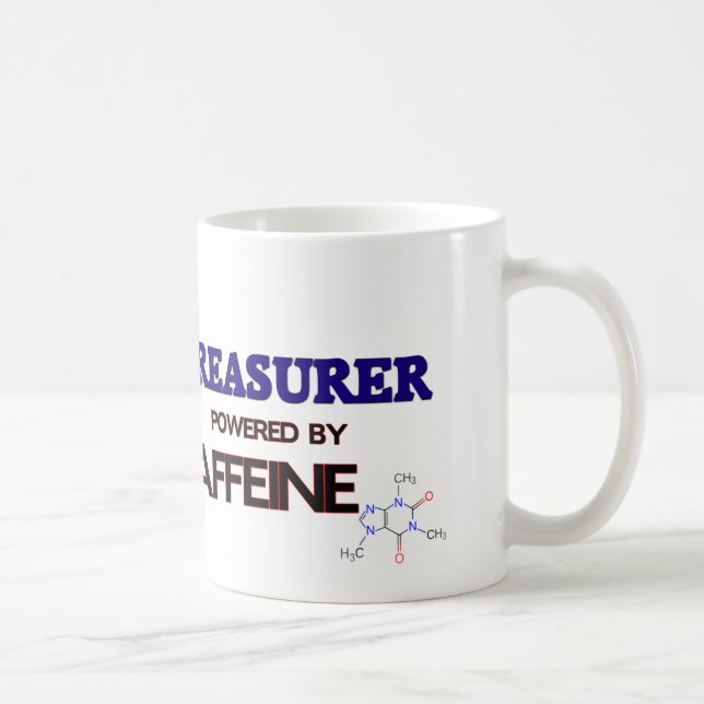 Treasurer Powered by caffeine Coffee Mug (Right)