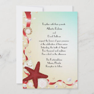 Treasures from the Sea Wedding Invitation
