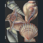Treasures of the Sea iPad Cover<br><div class="desc">This art print displays the finest things in nature within the ocean. Find all the different types of sea life in this image including a Conch Seashell,  Sand Dollars,  and Reefs buried deep in the sea. This art collection is a must have in your next Zazzle products.</div>