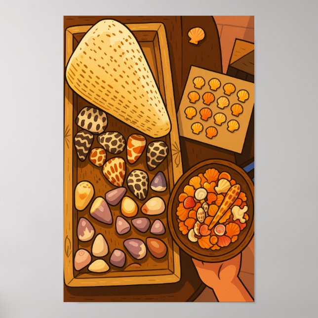 Treasures on the table poster (Front)