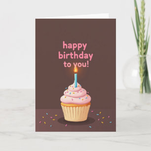 Treat Birthday Pink Frosting Card