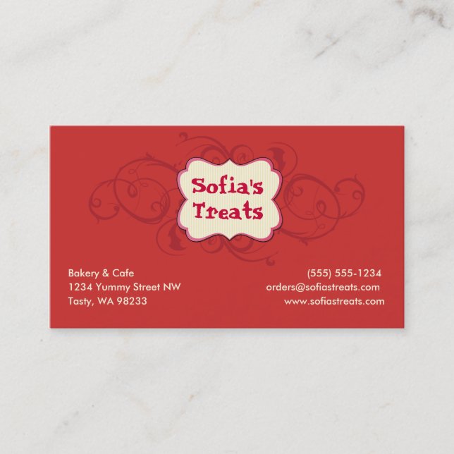 Treat! Business Card (Front)