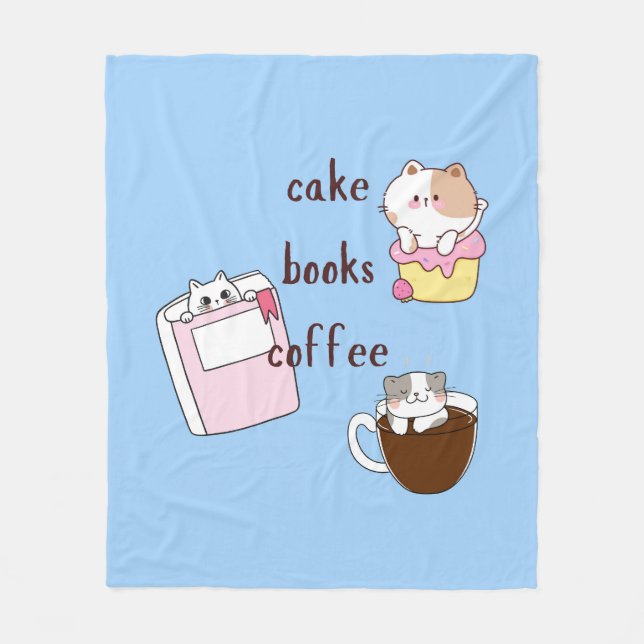  Treat Cats Fleece Blanket (Front)