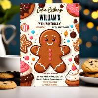 treat cute sweet Kids Cookie Exchange 1st Birthday
