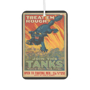 Treat 'em rough - Join the tanks Car Air Freshener