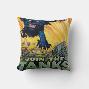 Treat 'em Rough - Join the Tanks Cushion