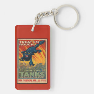 Treat 'em rough - Join the tanks  Key Ring