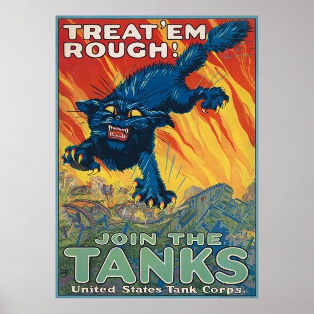 Treat 'Em Rough - Join The Tanks Poster (Front)