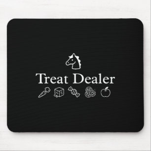 Treat Er Horse Treat Lady Equestrian Trainer Horse Mouse Mat