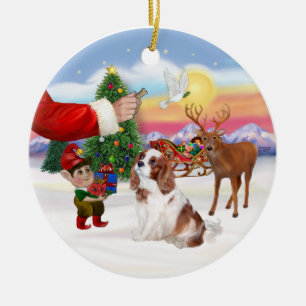 Treat for a Blenheim Cavalier King Charles Spa Ceramic Tree Decoration