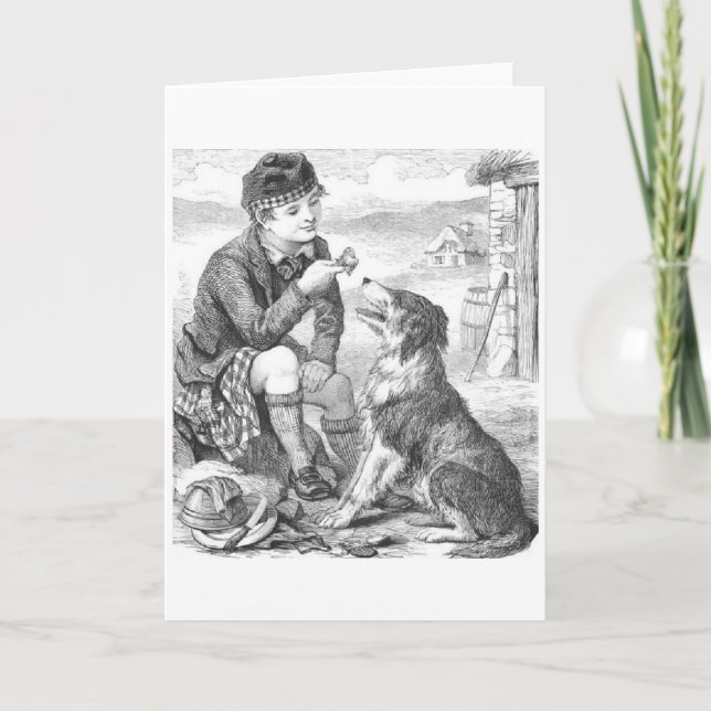 Treat for a Dog, Greeting Card (Front)