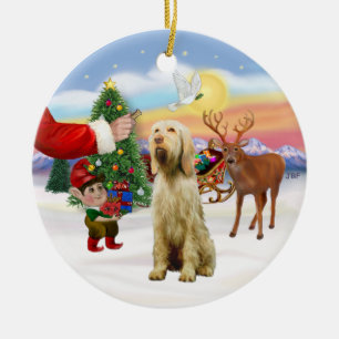 Treat for a Spinone Italiano Ceramic Tree Decoration