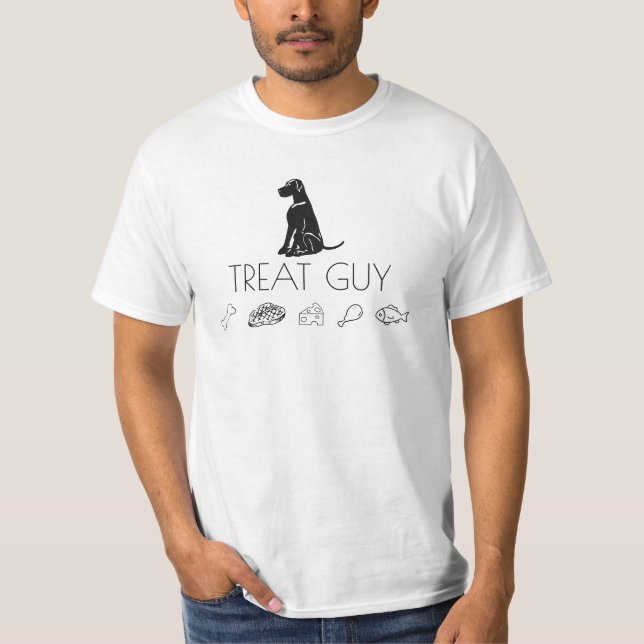 "Treat Guy" (Black Text) T-Shirt (Front)