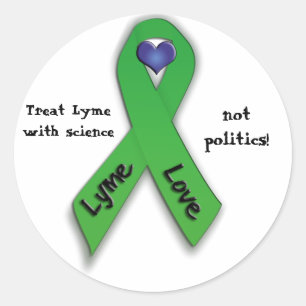 Treat Lyme with science not politics! Classic Round Sticker