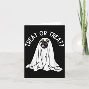 Treat Or Treat Funny Dog Halloween 1 Card