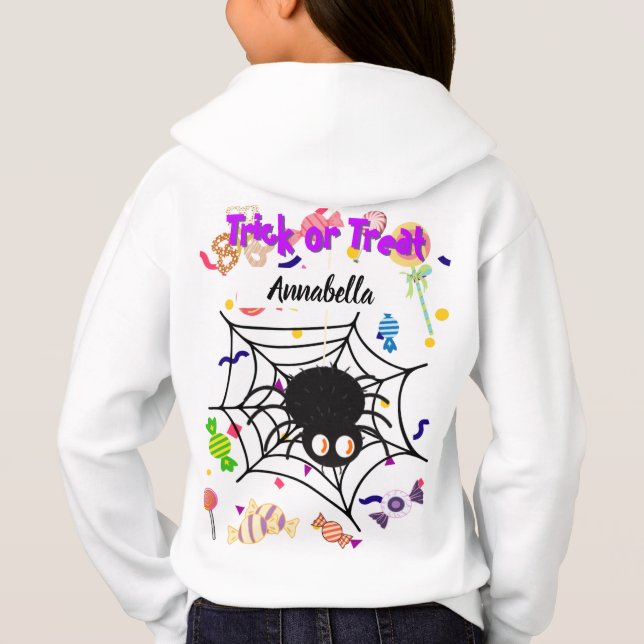 Treat or trick spider web (Back)