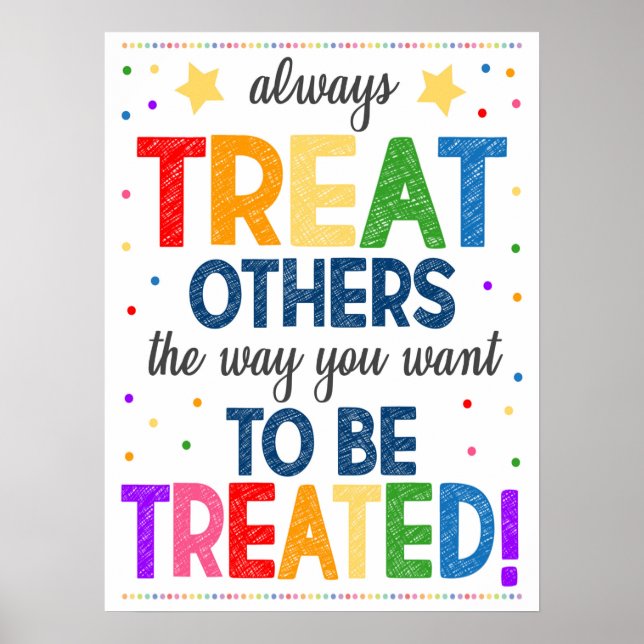 Treat Others The Way You Want To Be Treated Poster (Front)