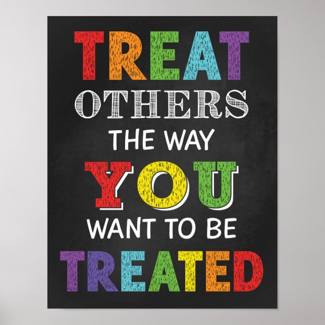 Treat Others The Way You Want To Be Treated Poster (Front)