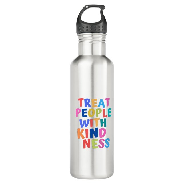 Treat People With Kindness 710 Ml Water Bottle (Front)