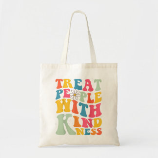 Treat People With Kindness Retro TPWK Inspirationa Tote Bag