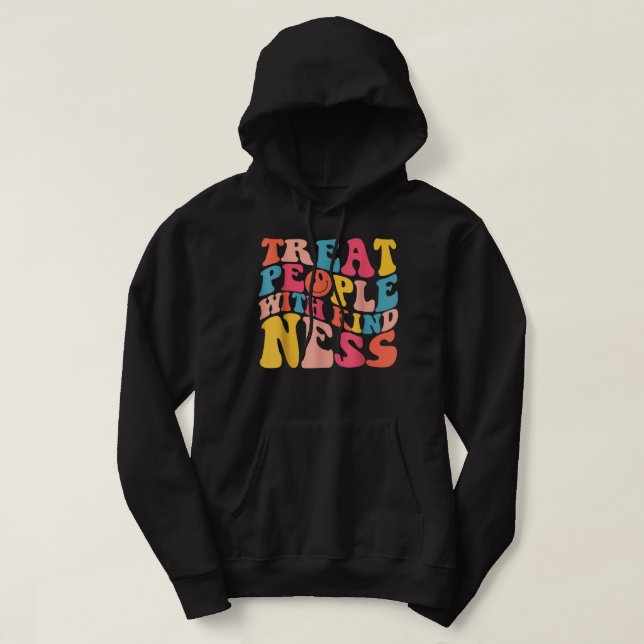 Treat People With Kindness TPWK Trendy Preppy Hoodie (Design Front)