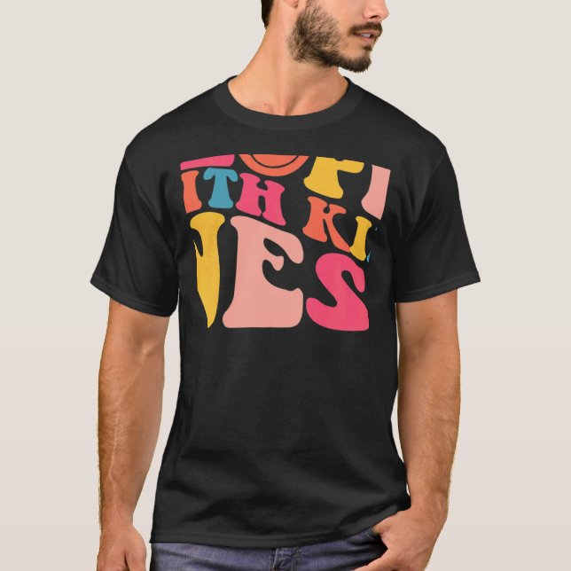 Treat People With Kindness TPWK Trendy Preppy On B T-Shirt (Front)