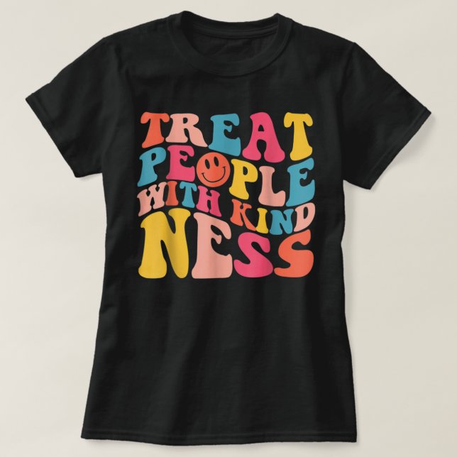 Treat People With Kindness TPWK Trendy Preppy T-Shirt (Design Front)