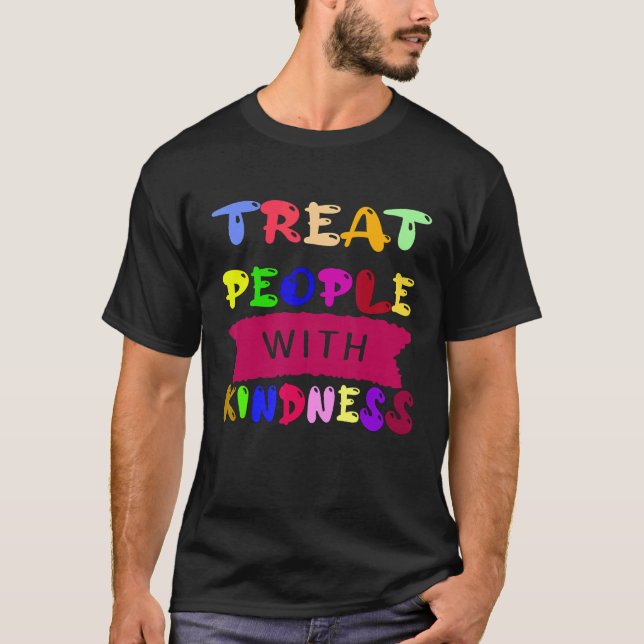 Treat People With Kindness Trendy TPWK Preppy T-Shirt (Front)