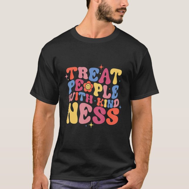 Treat People With Kindness  Trendy TPWK Preppy T-Shirt (Front)