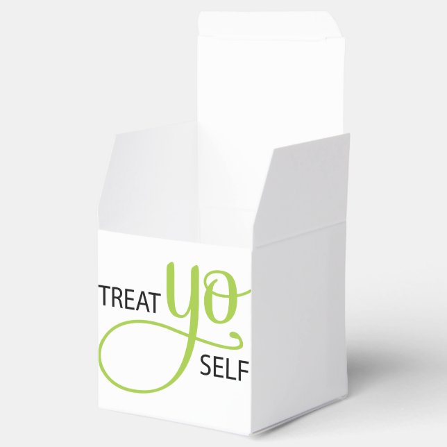 Treat Yo Self Lime Favour Box (Opened)