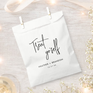 Treat Yo Self Wedding Candy  Favour Bags