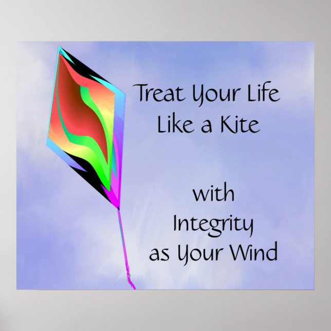 TREAT YOUR LIFE LIKE A KITE Poster (Front)